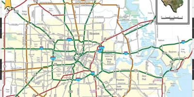 Stad Houston kaart bekijken
