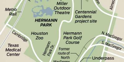 Kaart van Hermann park
