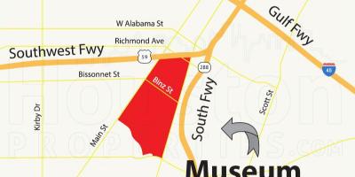 Museum district, Houston kaart bekijken