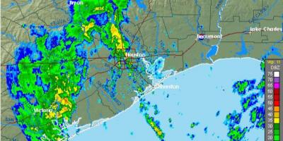 Regen kaart Houston
